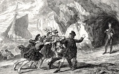 Captain Dalgetty at Ardenvohr, illustration from 